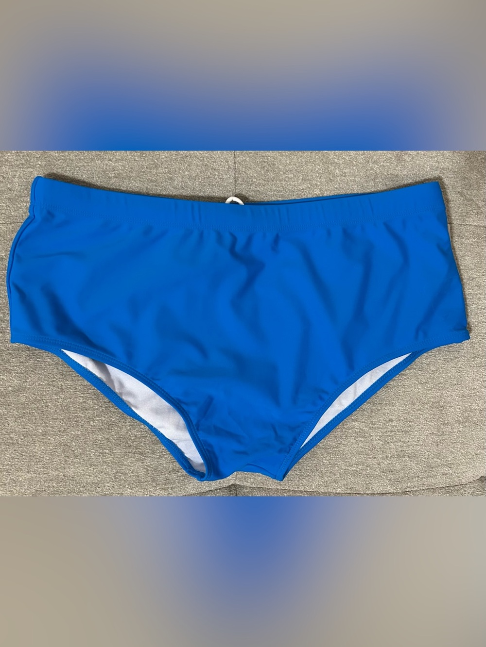 Men's Mid-Rise Aqua/Blue Swim Briefs